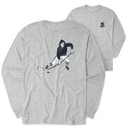 Hockey T-Shirt Long Sleeve - Rip It Reaper (Back Design)