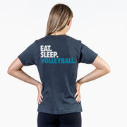 Volleyball Short Sleeve T-Shirt - Eat. Sleep. Volleyball. (Back Design)