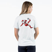 Soccer Short Sleeve T-Shirt - Soccer Santa (Back Design)