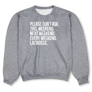 Lacrosse Crewneck Sweatshirt - All Weekend Lacrosse