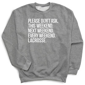 Lacrosse Crew Neck Sweatshirt - All Weekend Lacrosse