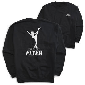 Cheerleading Crewneck Sweatshirt - Frequent Flyer (Back Design)