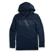 Men's Crew Lightweight Hoodie - Crew Row Team Sketch
