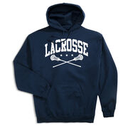 Guys Lacrosse Hooded Sweatshirt - Crossed Sticks