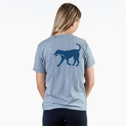 Hockey Short Sleeve T-Shirt - Rocky The Hockey Dog (Back Design)