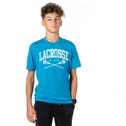 Guys Lacrosse Short Sleeve T-Shirt - Crossed Sticks