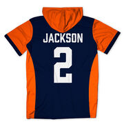 Custom Team Lightweight Short Sleeve ShieldDri Hoodie -  Football