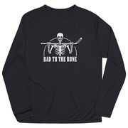 Hockey Long Sleeve Performance Tee - Bad To The Bone