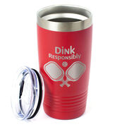 Pickleball 20 oz. Double Insulated Tumbler - Dink Responsibly