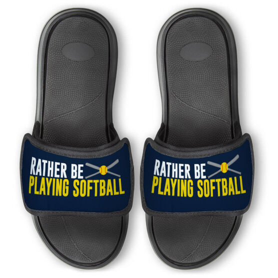 Softball Repwell&reg; Slide Sandals - Rather Be Playing Softball