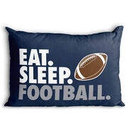 Football Pillowcase - Eat Sleep Football