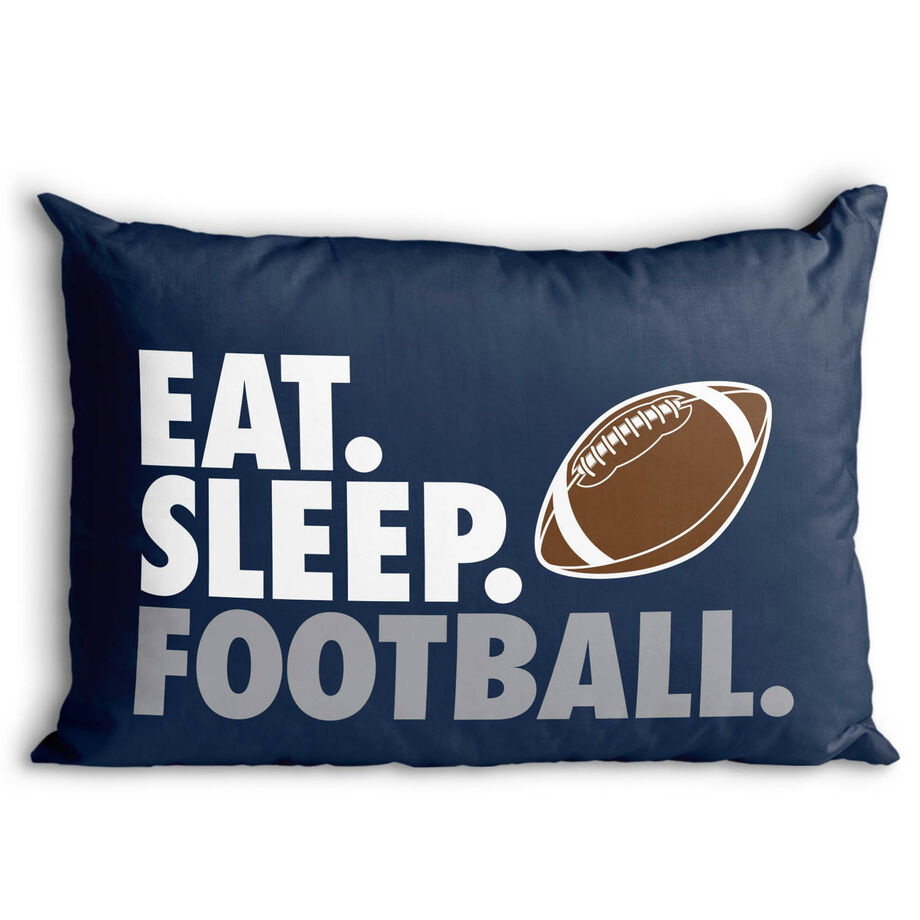 Football Pillowcase - Eat Sleep Football