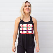 Cheerleading Flowy Racerback Tank Top - Retro Cheer