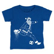 Soccer Toddler Short Sleeve Tee - Santa Player