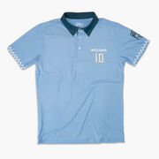 Custom Team Short Sleeve Polo Shirt - Tennis Checkerboard