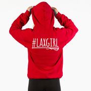 Girls Lacrosse Hooded Sweatshirt - #LAXGIRL (Back Design)