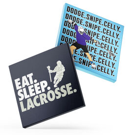 Guys Lacrosse Canvas Wall Art - Eat Sleep Lacrosse - 2 Piece Set