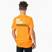 Football Short Sleeve T-Shirt - Eat. Sleep. Football. (Back Design)