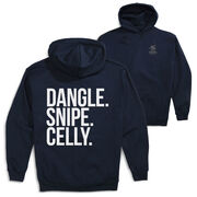 Hockey Hooded Sweatshirt - Dangle Snipe Celly Words (Back Design)