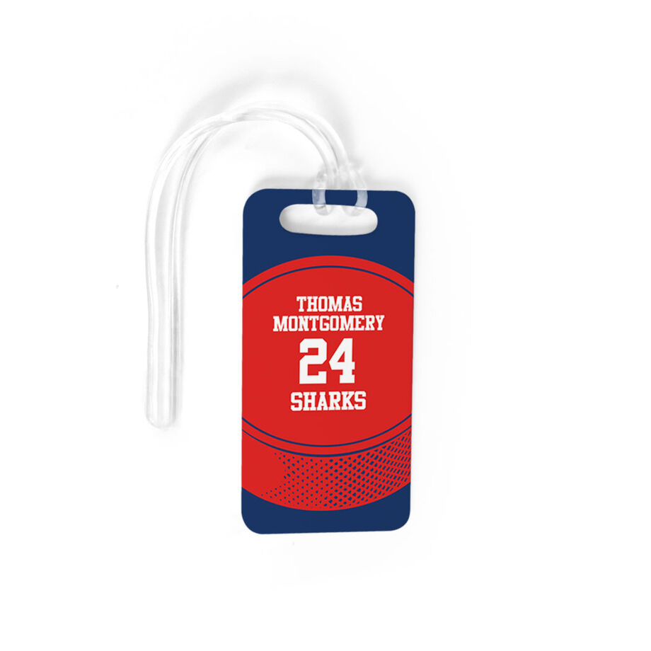 Hockey Bag/Luggage Tag - Personalized Hockey Team Puck