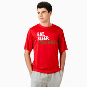 Football Short Sleeve Performance Tee - Eat. Sleep. Football.