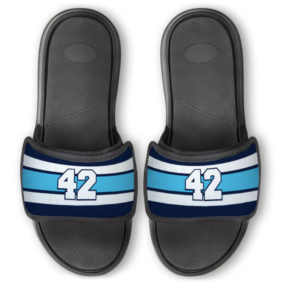 Hockey Repwell&reg; Slide Sandals - Number Stripes
