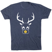 Softball Short Sleeve T-Shirt - Reindeer