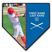 Baseball Home Plate Plaque - Player Photo Stitch