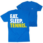 Tennis Short Sleeve T-Shirt - Eat. Sleep. Tennis. (Back Design)