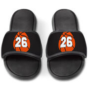 Basketball Repwell&reg; Slide Sandals - Basketball With Number
