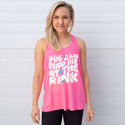 Hockey Flowy Racerback Tank Top - You Can Find Me At The Rink