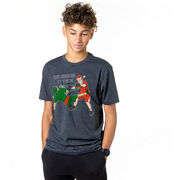 Guys Lacrosse Short Sleeve T-Shirt - Checking It Twice Lacrosse