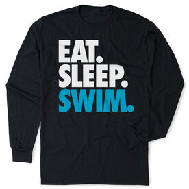 Swimming Tshirt Long Sleeve - Eat. Sleep. Swim