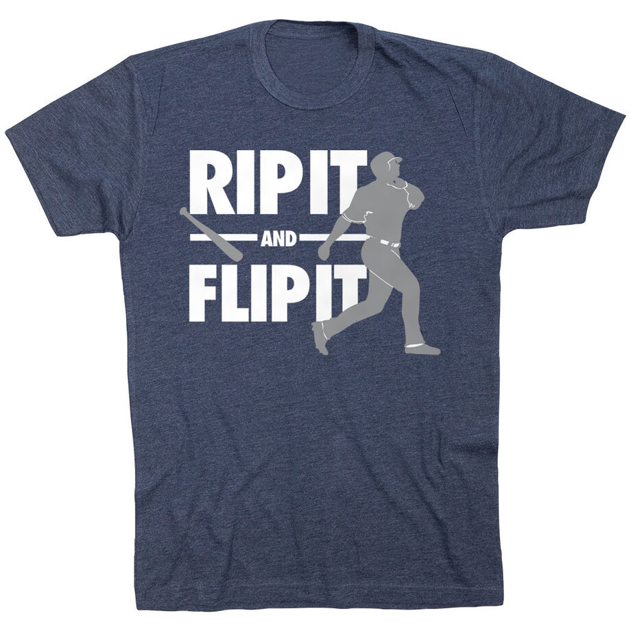 Baseball Tshirt Short Sleeve Rip It Flip It