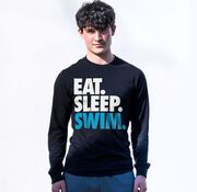 Swimming Tshirt Long Sleeve - Eat. Sleep. Swim