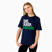 Soccer Short Sleeve Performance Tee - Eat. Sleep. Soccer.