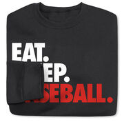 Baseball Crewneck Sweatshirt - Eat Sleep Baseball Bold