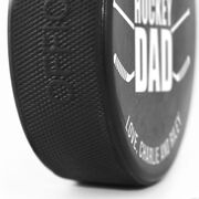 Personalized Hockey Puck - Hockey Dad