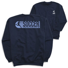 Soccer Crewneck Sweatshirt - 100% Of The Shots (Back Design)