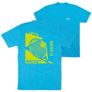 Tennis Short Sleeve T-Shirt - Let's Raise A Racket (Back Design)