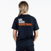 Basketball Short Sleeve T-Shirt - Eat. Sleep. Basketball. (Back Design)