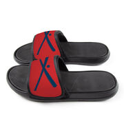 Baseball Repwell&reg; Slide Sandals - Crossed Bats with Ball
