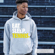 Tennis Hooded Sweatshirt - Eat. Sleep. Tennis.