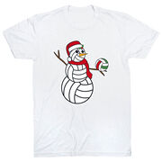 Volleyball Short Sleeve T-Shirt - Serving Holiday Cheer