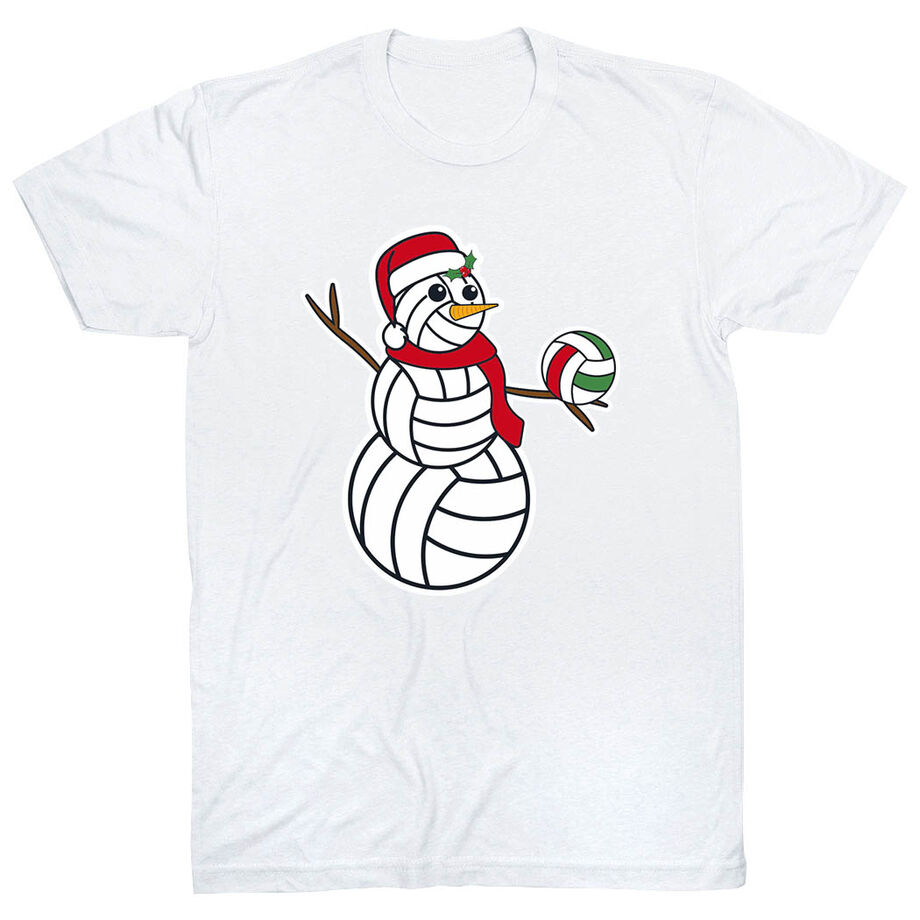 Volleyball Short Sleeve T-Shirt - Serving Holiday Cheer