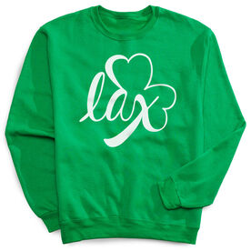 Girls Lacrosse Crewneck Sweatshirt - Lax Shamrock