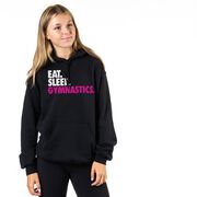 Gymnastics Hooded Sweatshirt - Eat. Sleep. Gymnastics.