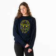 Hockey Crewneck Sweatshirt - Have An Ice Day Smiley Face