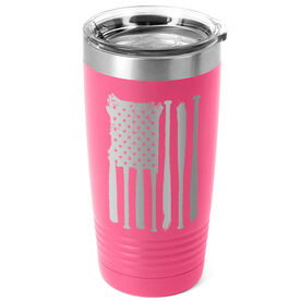 Softball 20 oz. Double Insulated Tumbler - Flag