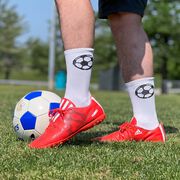 Soccer Woven Mid-Calf Socks - Soccer Ball